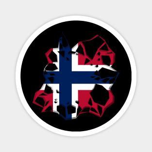 Norway Distressed patterns Magnet